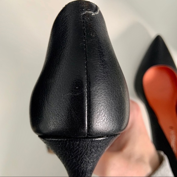 Leather pointed toe heels - Picture 3 of 5